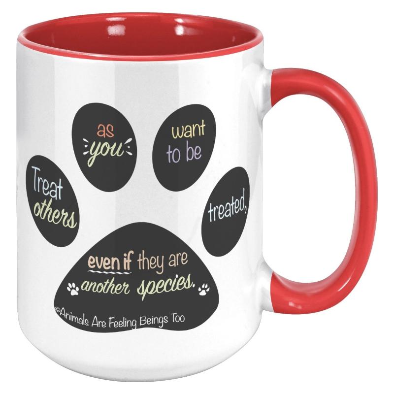 Special Paw Print 15oz Accent Mug - BluSparkle