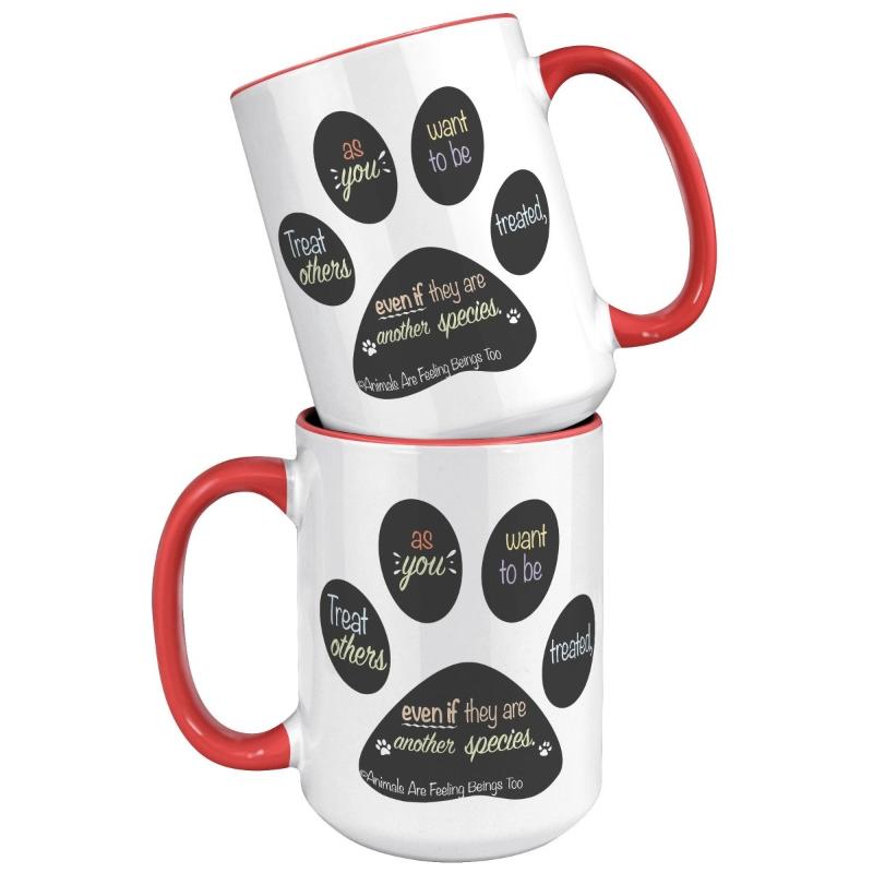 Special Paw Print 15oz Accent Mug - BluSparkle