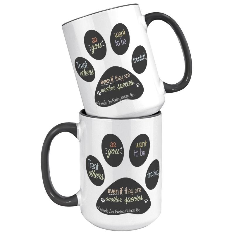 Special Paw Print 15oz Accent Mug - BluSparkle