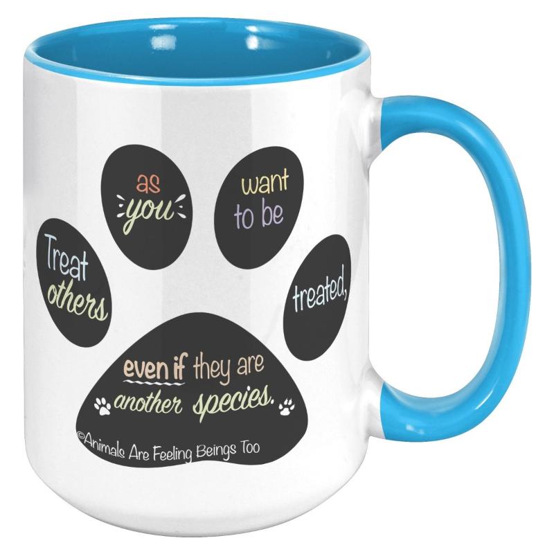 Special Paw Print 15oz Accent Mug - BluSparkle