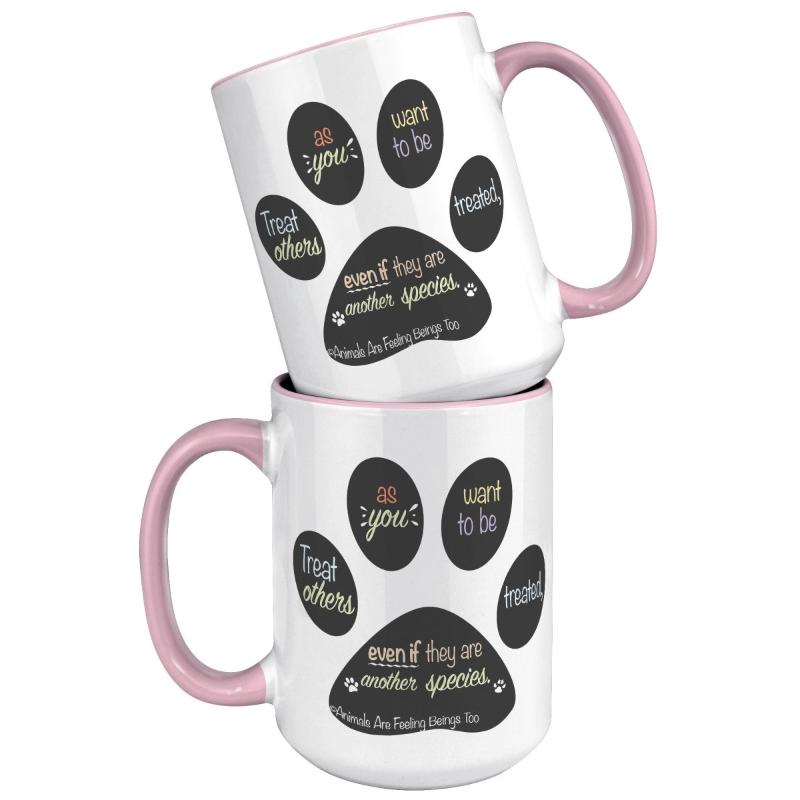 Special Paw Print 15oz Accent Mug - BluSparkle