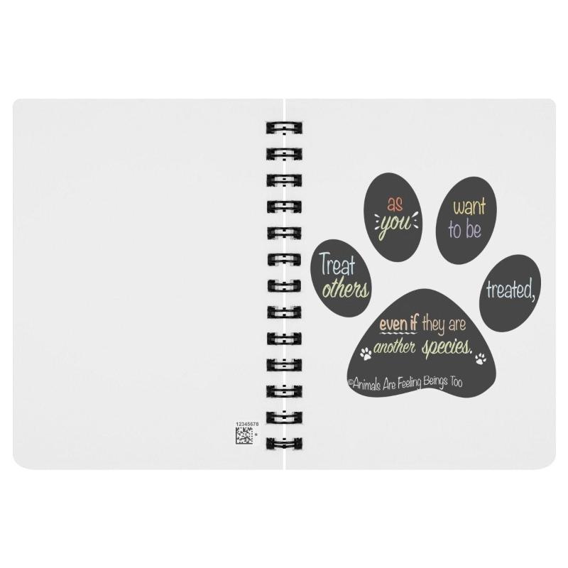 Special Paw Print Spiralbound Notebook - BluSparkle