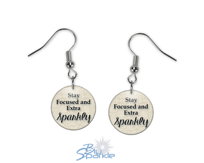 Stay Focused and Extra Sparkly - Earrings - BluSparkle