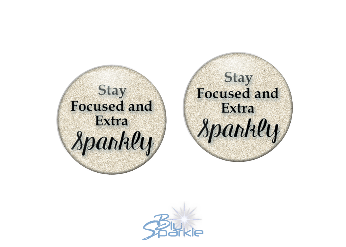 Stay Focused and Extra Sparkly - Earrings - BluSparkle