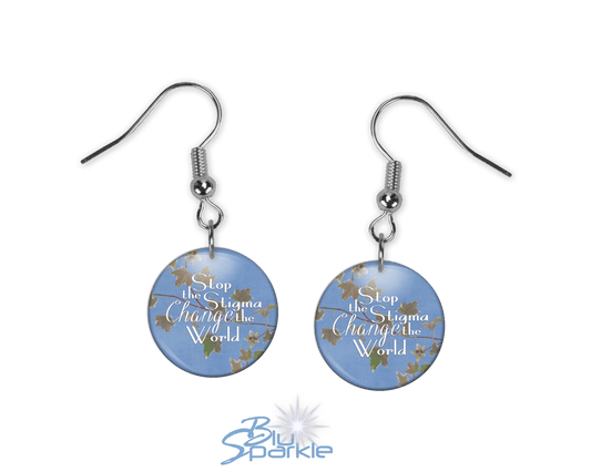 Stop the Stigma, Change the World - Earrings - BluSparkle