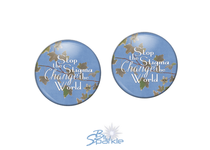 Stop the Stigma, Change the World - Earrings - BluSparkle