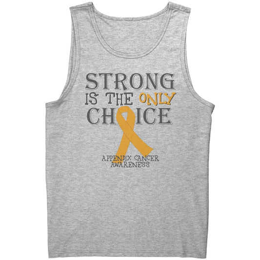 Strong is the Only Choice - Appendix Cancer Awareness T-Shirt, Hoodie, Tank - BluSparkle