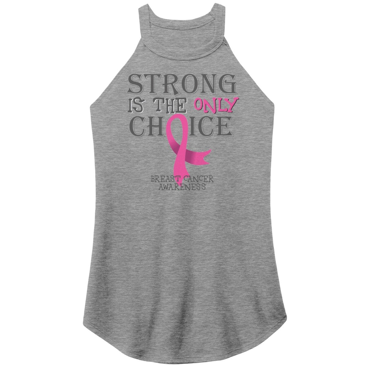 Strong is the Only Choice - Breast Cancer Awareness T-Shirt, Hoodie, Tank - BluSparkle