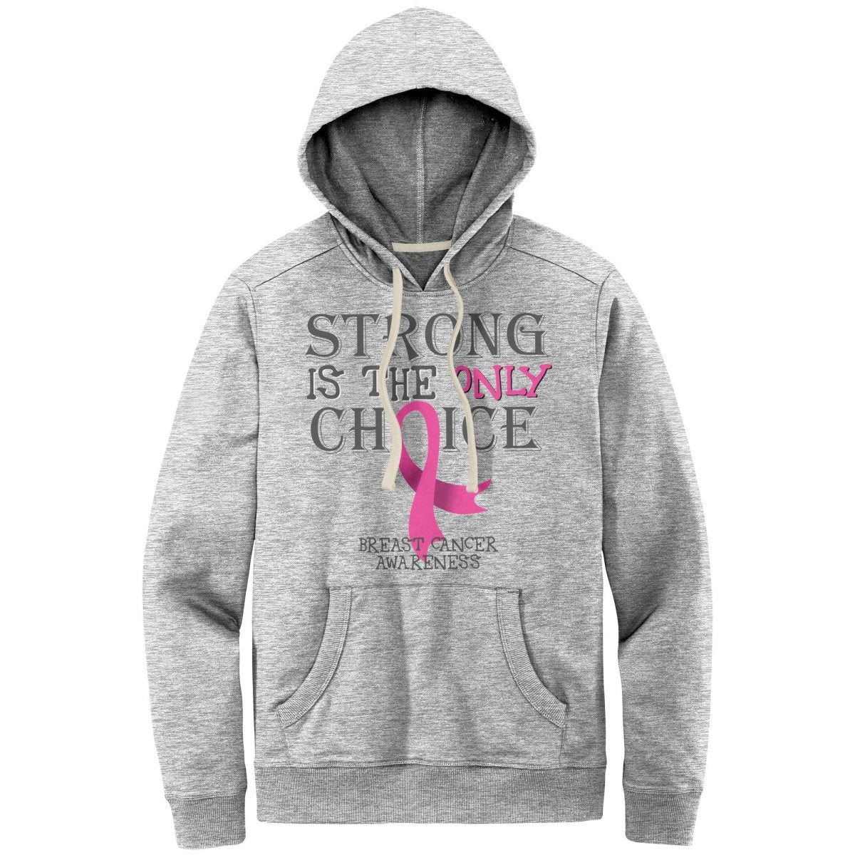 Strong is the Only Choice - Breast Cancer Awareness T-Shirt, Hoodie, Tank - BluSparkle