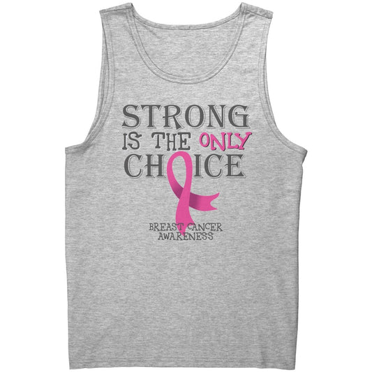 Strong is the Only Choice - Breast Cancer Awareness T-Shirt, Hoodie, Tank - BluSparkle