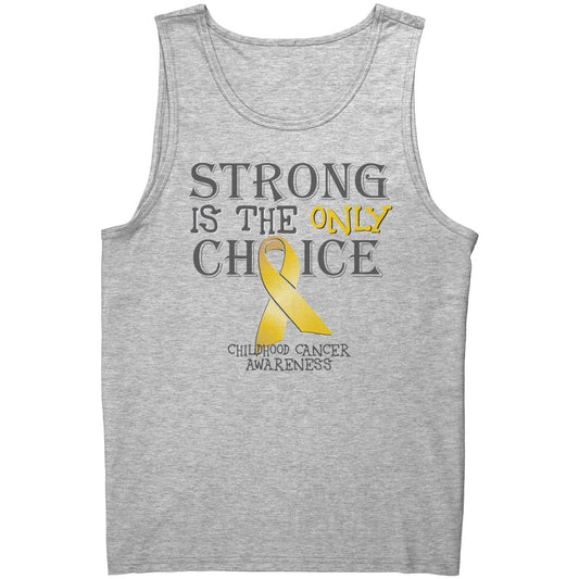 Strong is the Only Choice - Childhood Cancer Awareness T-Shirt, Hoodie, Tank - BluSparkle