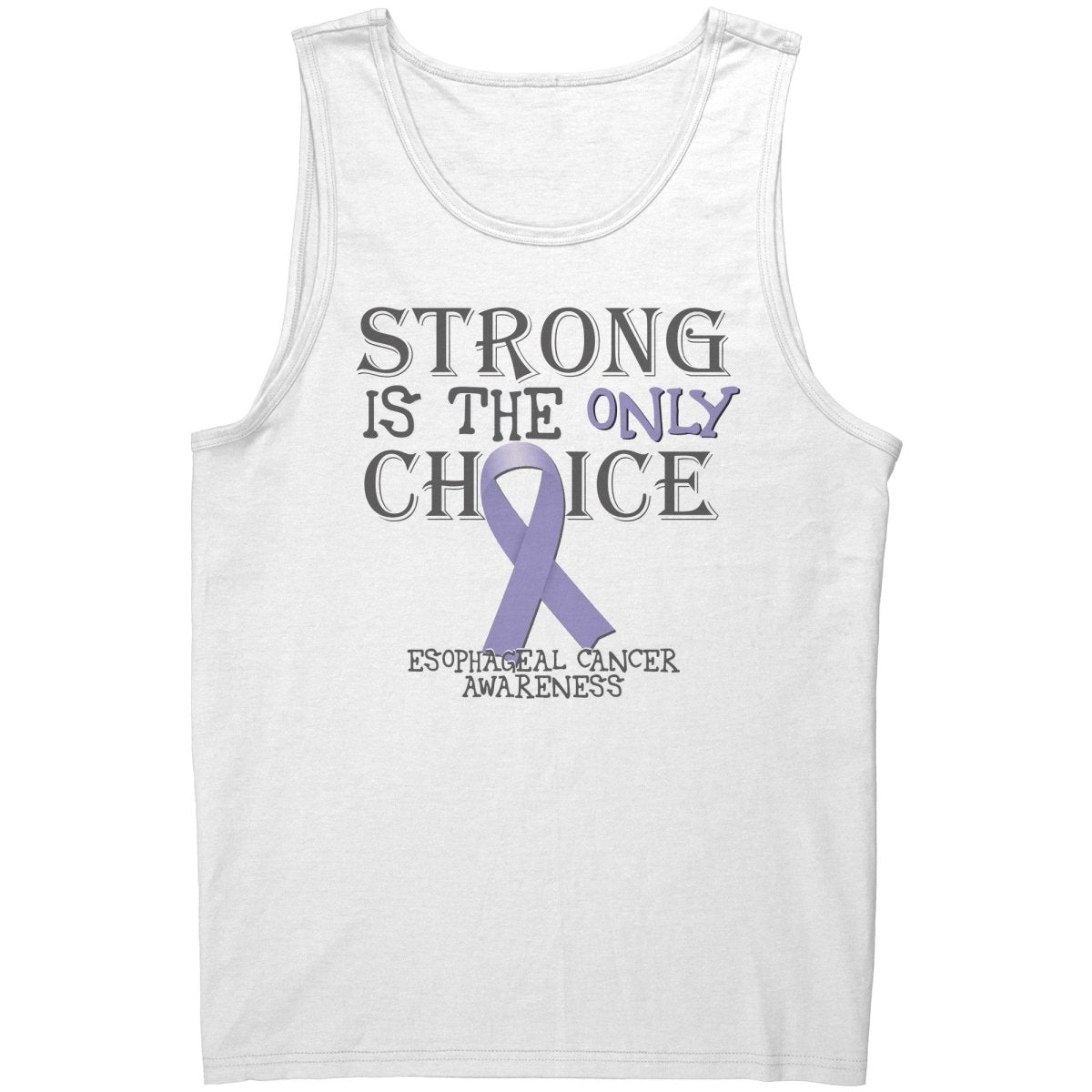 Strong is the Only Choice - Esophageal Cancer Awareness T-Shirt, Hoodie, Tank - BluSparkle