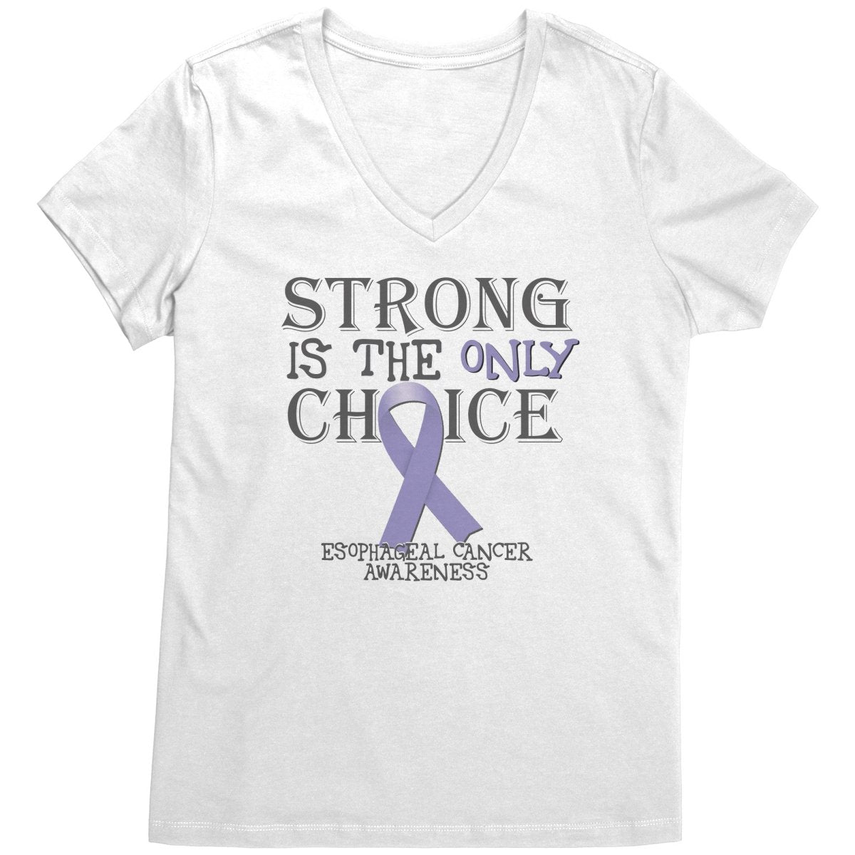 Strong is the Only Choice - Esophageal Cancer Awareness T-Shirt, Hoodie, Tank |x| - BluSparkle