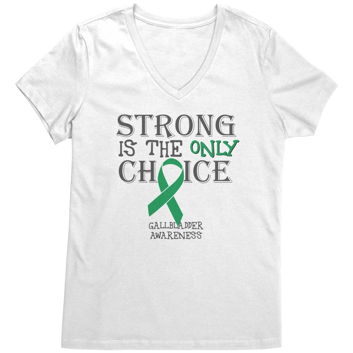 Strong is the Only Choice - Gallbladder Cancer Awareness T-Shirt, Hoodie, Tank |x| - BluSparkle