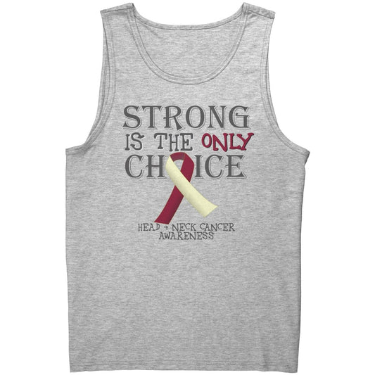 Strong is the Only Choice - Head and Neck Cancer Awareness T-Shirt, Hoodie, Tank - BluSparkle