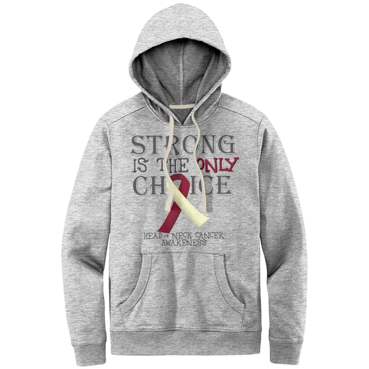 Strong is the Only Choice - Head and Neck Cancer Awareness T-Shirt, Hoodie, Tank - BluSparkle