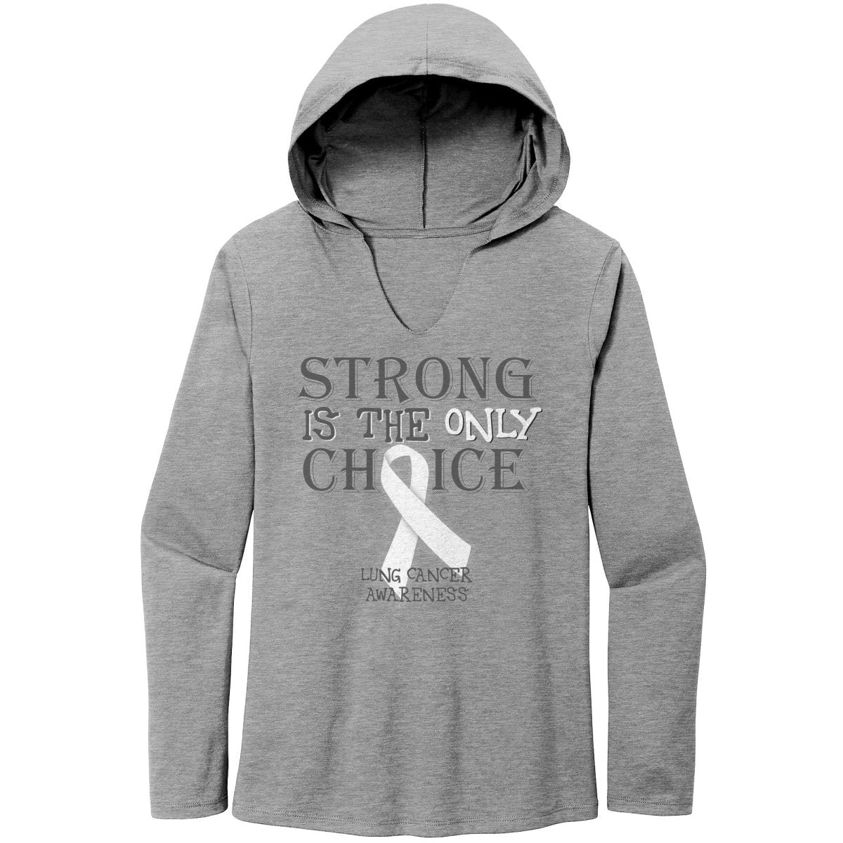 Strong is the Only Choice - Lung Cancer T-Shirt, Hoodie, Tank |x| - BluSparkle