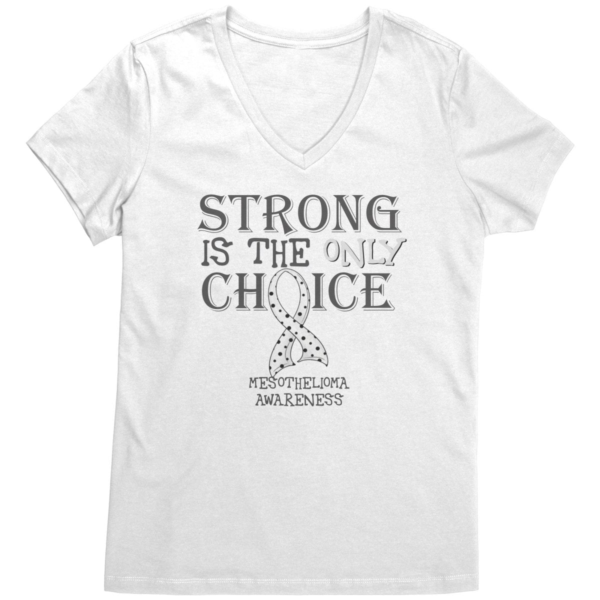 Strong is the Only Choice - Mesothelioma Awareness T-Shirt, Hoodie, Tank - BluSparkle