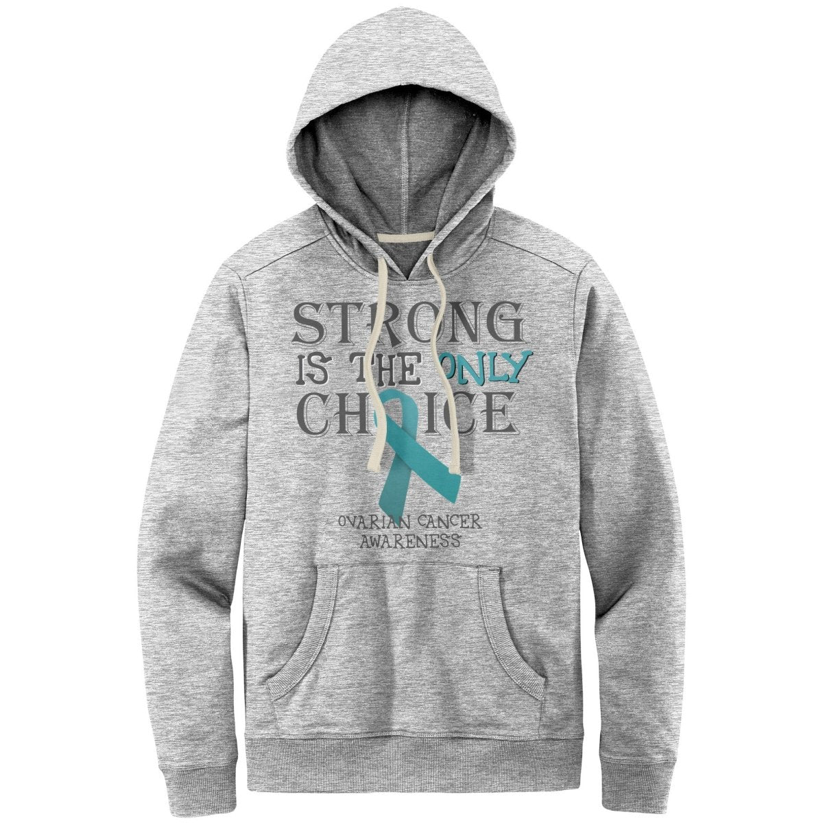 Strong is the Only Choice - Ovarian Cancer T-Shirt, Hoodie, Tank - BluSparkle