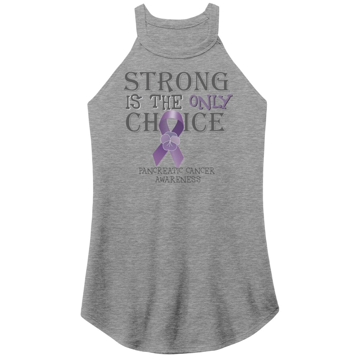 Strong is the Only Choice - Pancreatic Cancer Awareness T-Shirt, Hoodie, Tank - BluSparkle