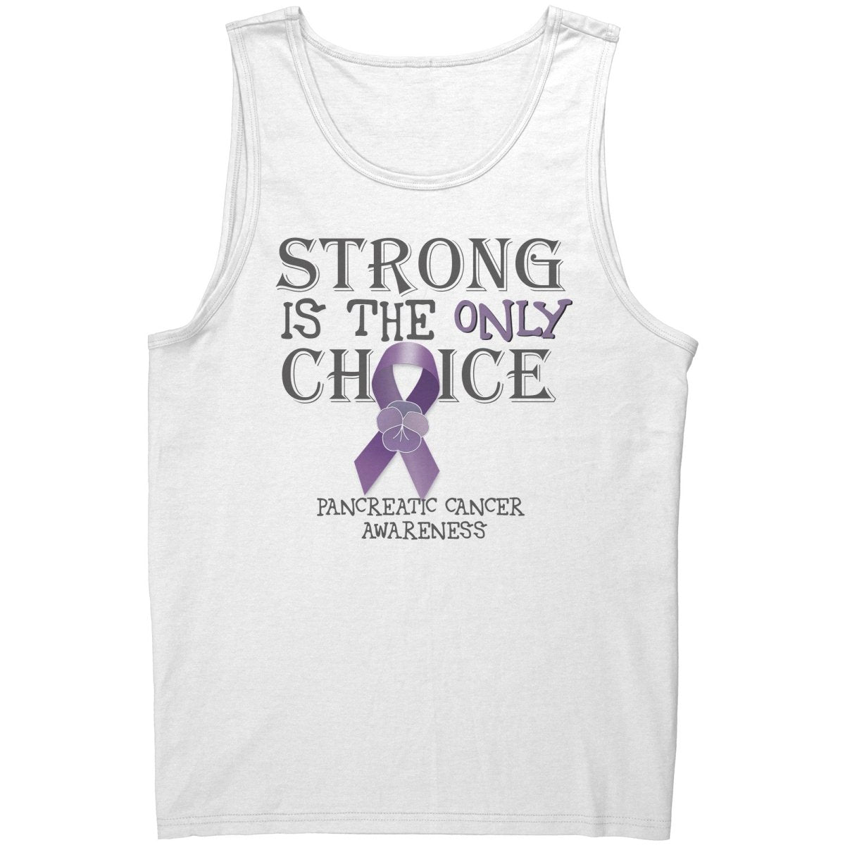 Strong is the Only Choice - Pancreatic Cancer Awareness T-Shirt, Hoodie, Tank - BluSparkle