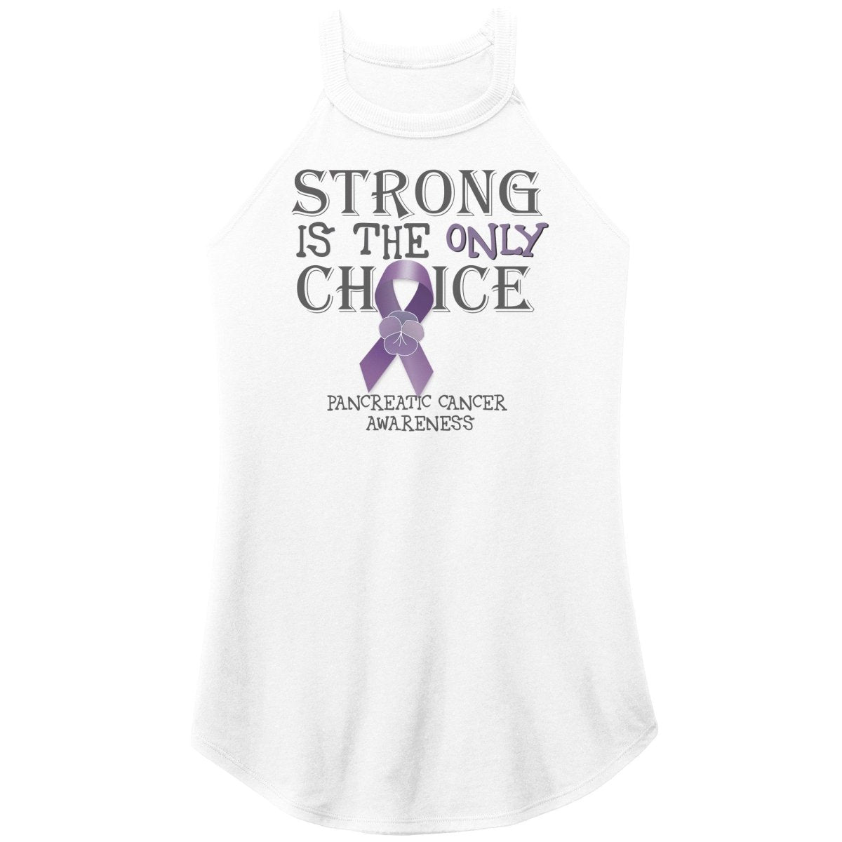 Strong is the Only Choice - Pancreatic Cancer Awareness T-Shirt, Hoodie, Tank - BluSparkle