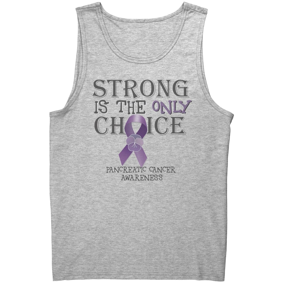 Strong is the Only Choice - Pancreatic Cancer Awareness T-Shirt, Hoodie, Tank - BluSparkle