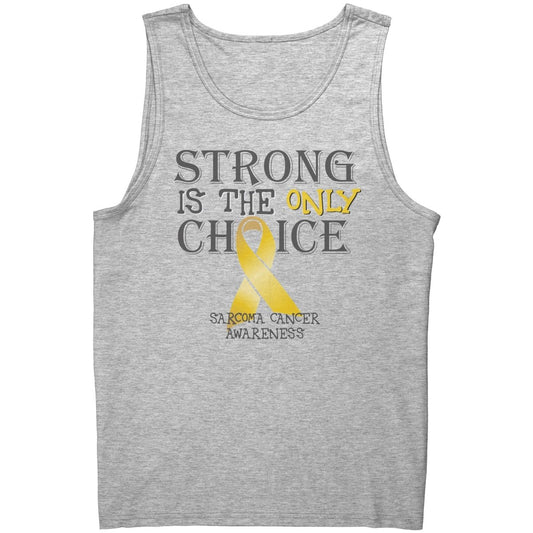 Strong is the Only Choice - Sarcoma Cancer Awareness T-Shirt, Hoodie, Tank - BluSparkle