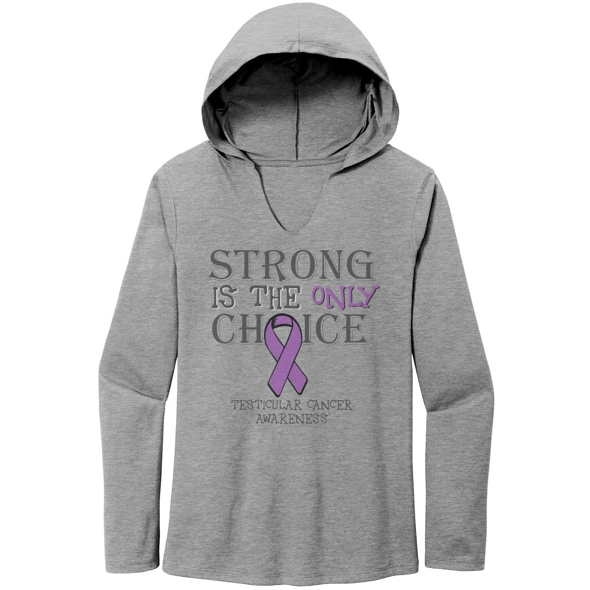 Strong is the Only Choice - Testicular Cancer Awareness T-Shirt, Hoodie, Tank - BluSparkle