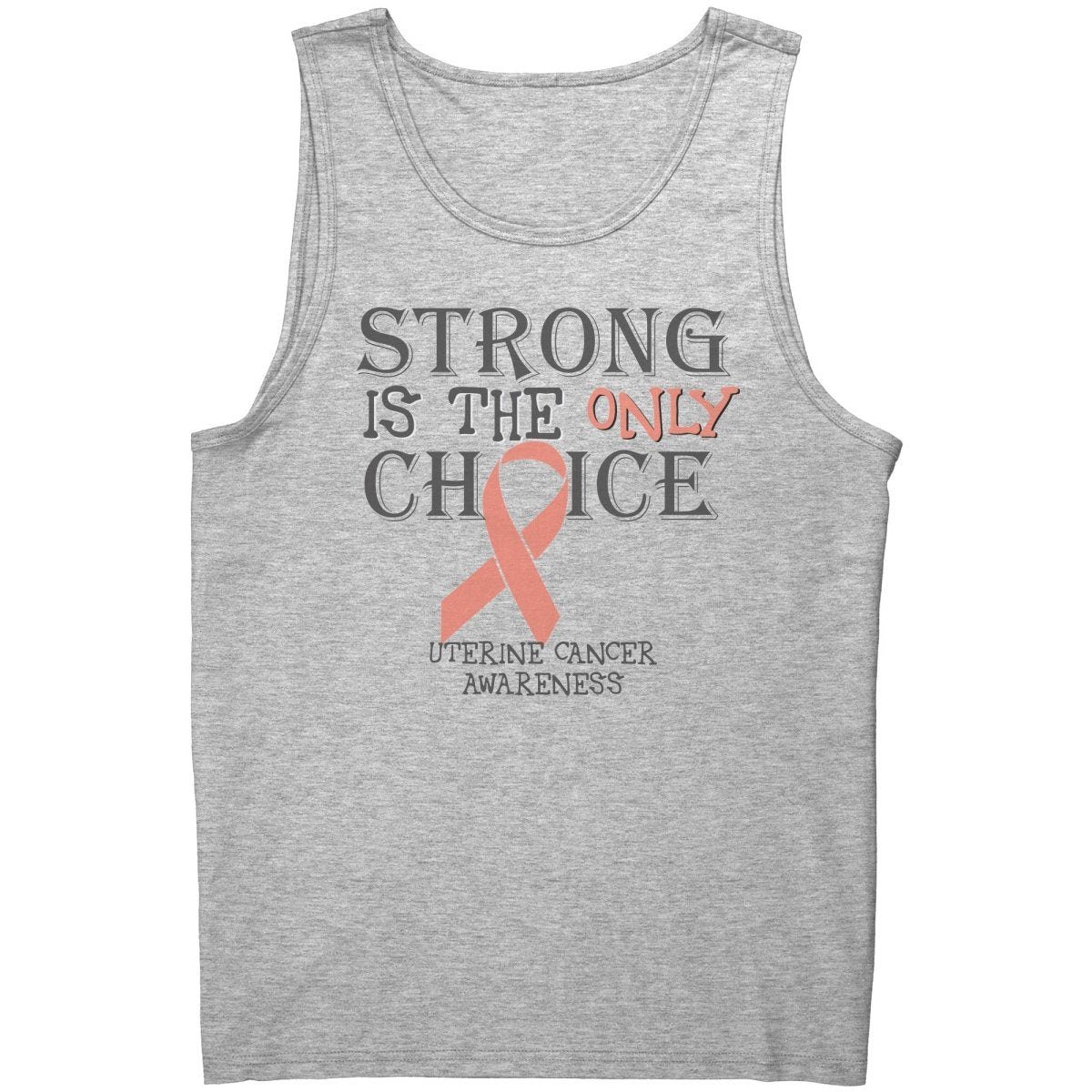 Strong is the Only Choice - Uterine Cancer Awareness T-Shirt, Hoodie, Tank - BluSparkle