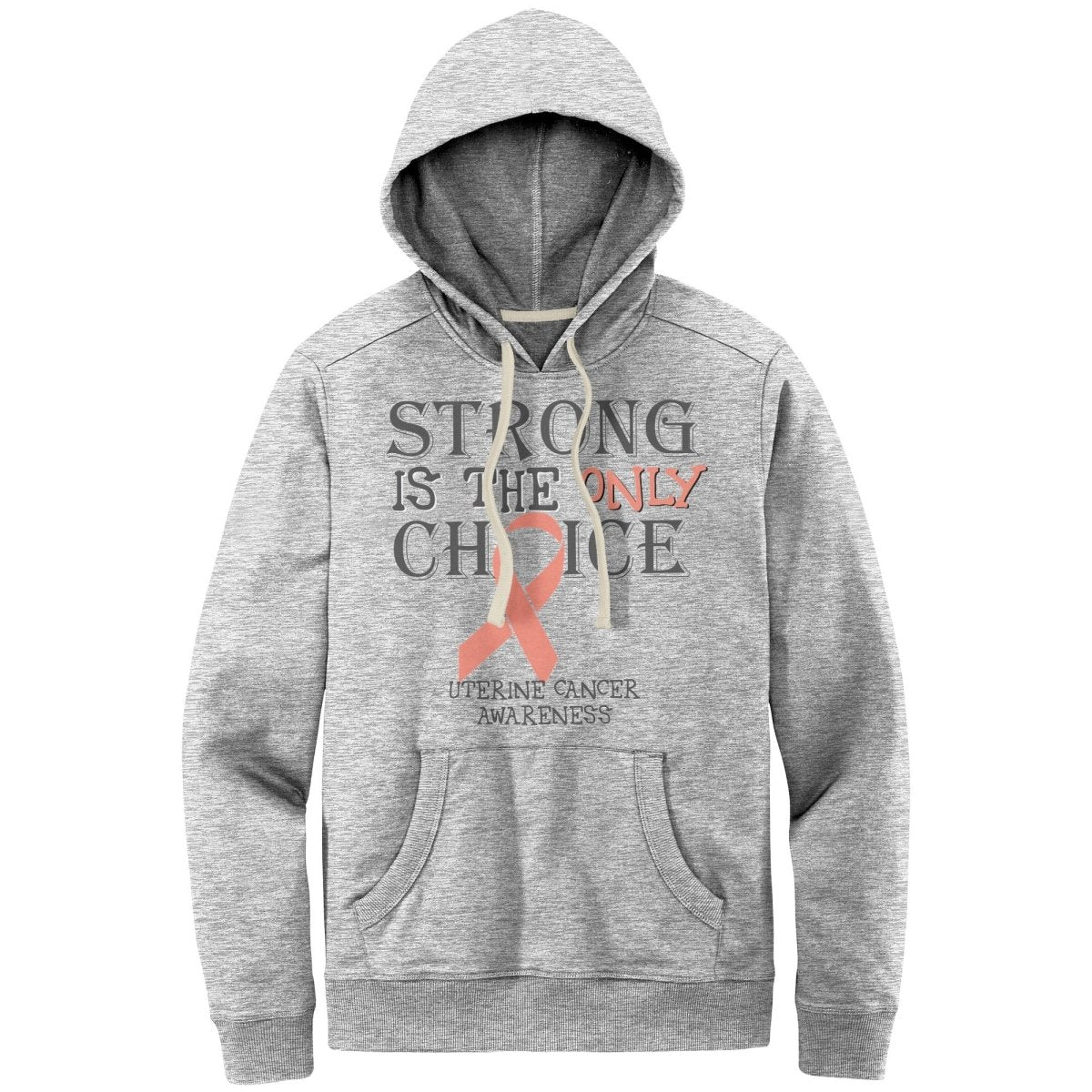 Strong is the Only Choice - Uterine Cancer Awareness T-Shirt, Hoodie, Tank |x| - BluSparkle