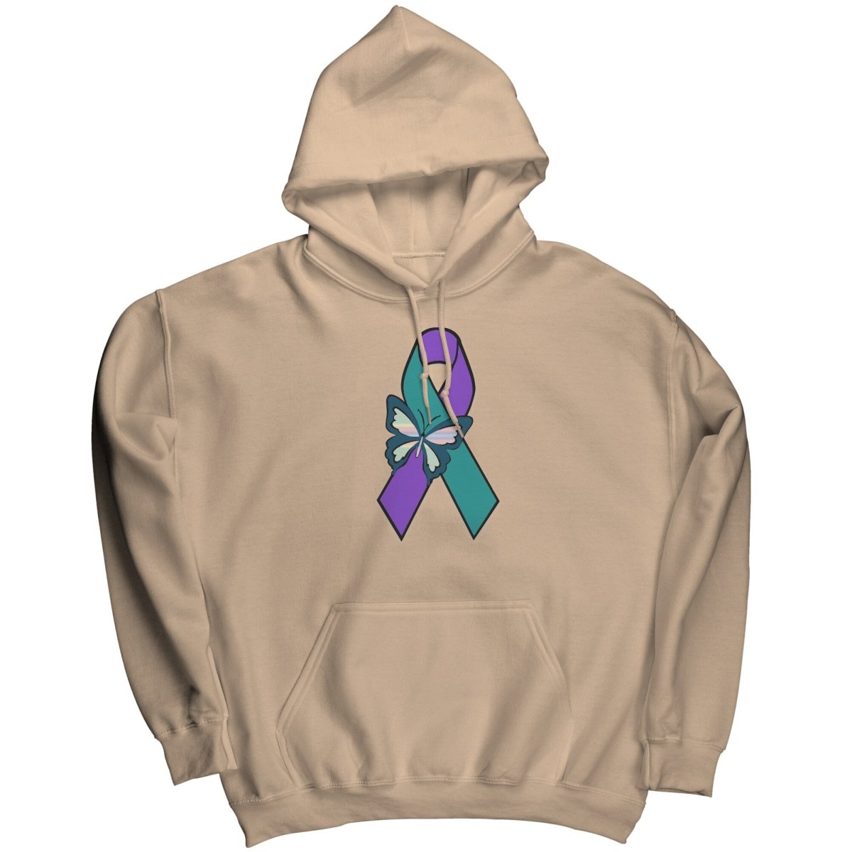 Suicide Awareness Butterfly Ribbon Hoodie - BluSparkle