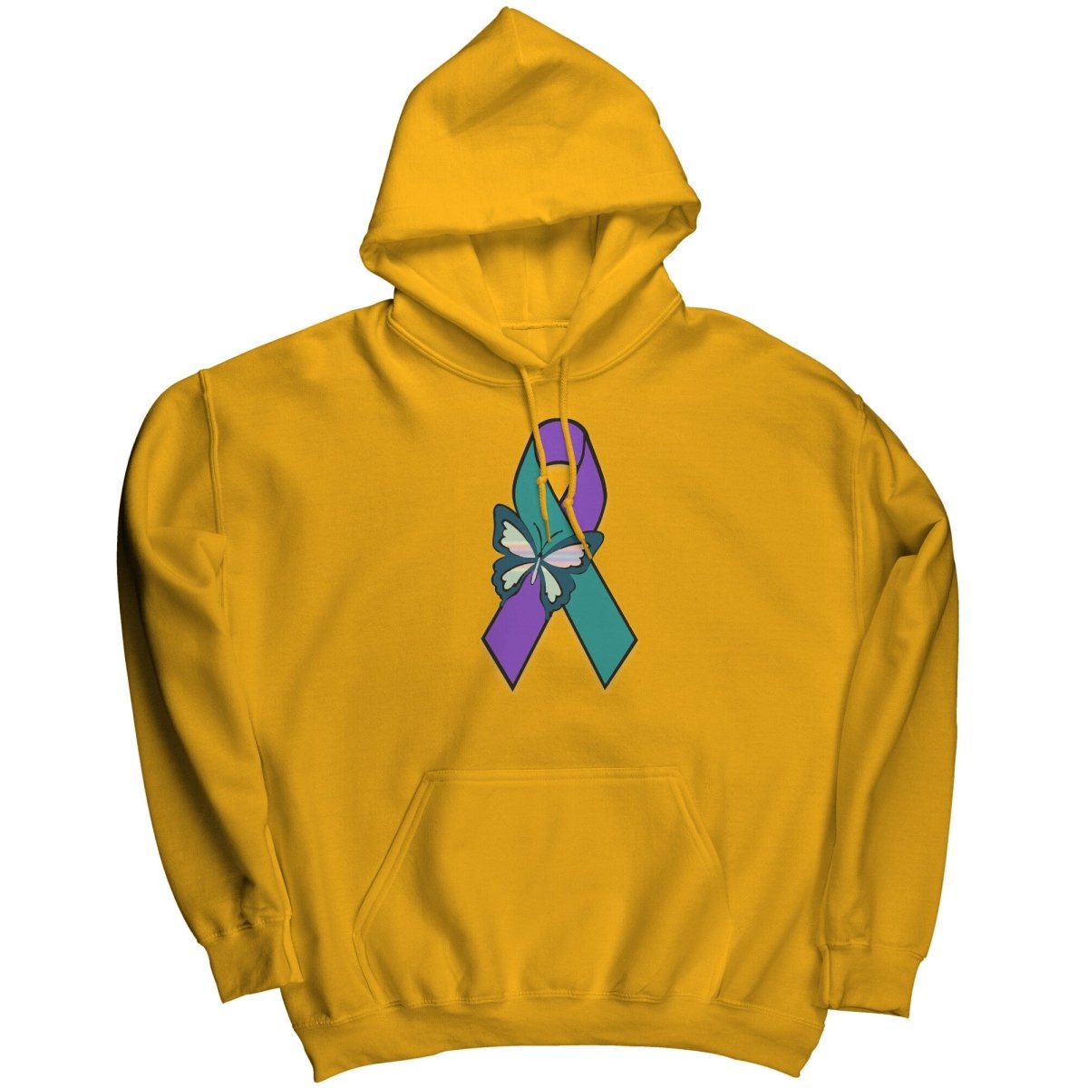 Suicide Awareness Butterfly Ribbon Hoodie - BluSparkle