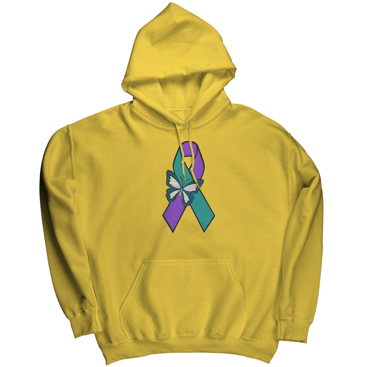 Suicide Awareness Butterfly Ribbon Hoodie - BluSparkle