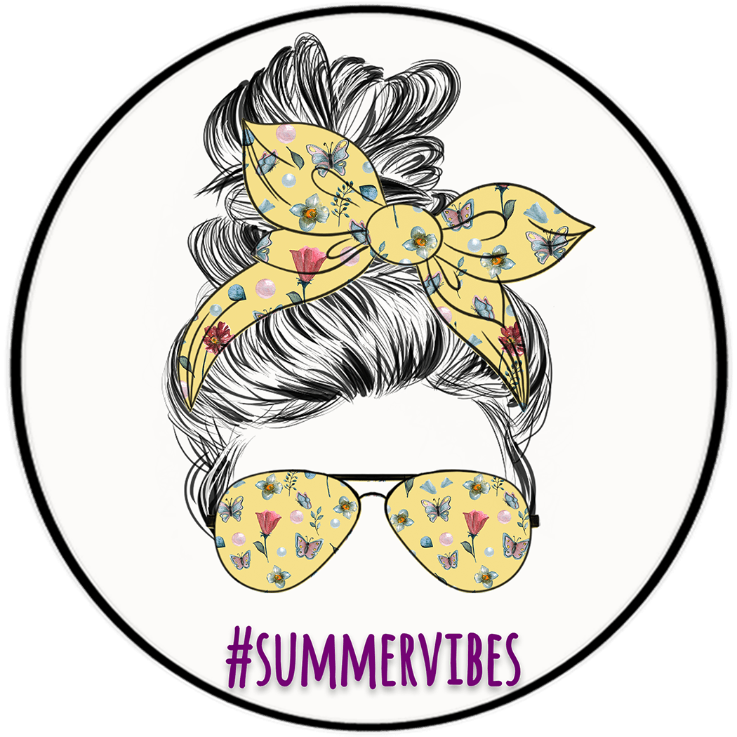 Summer Vibes 3.5" Round Wise Expression Magnet - BluSparkle