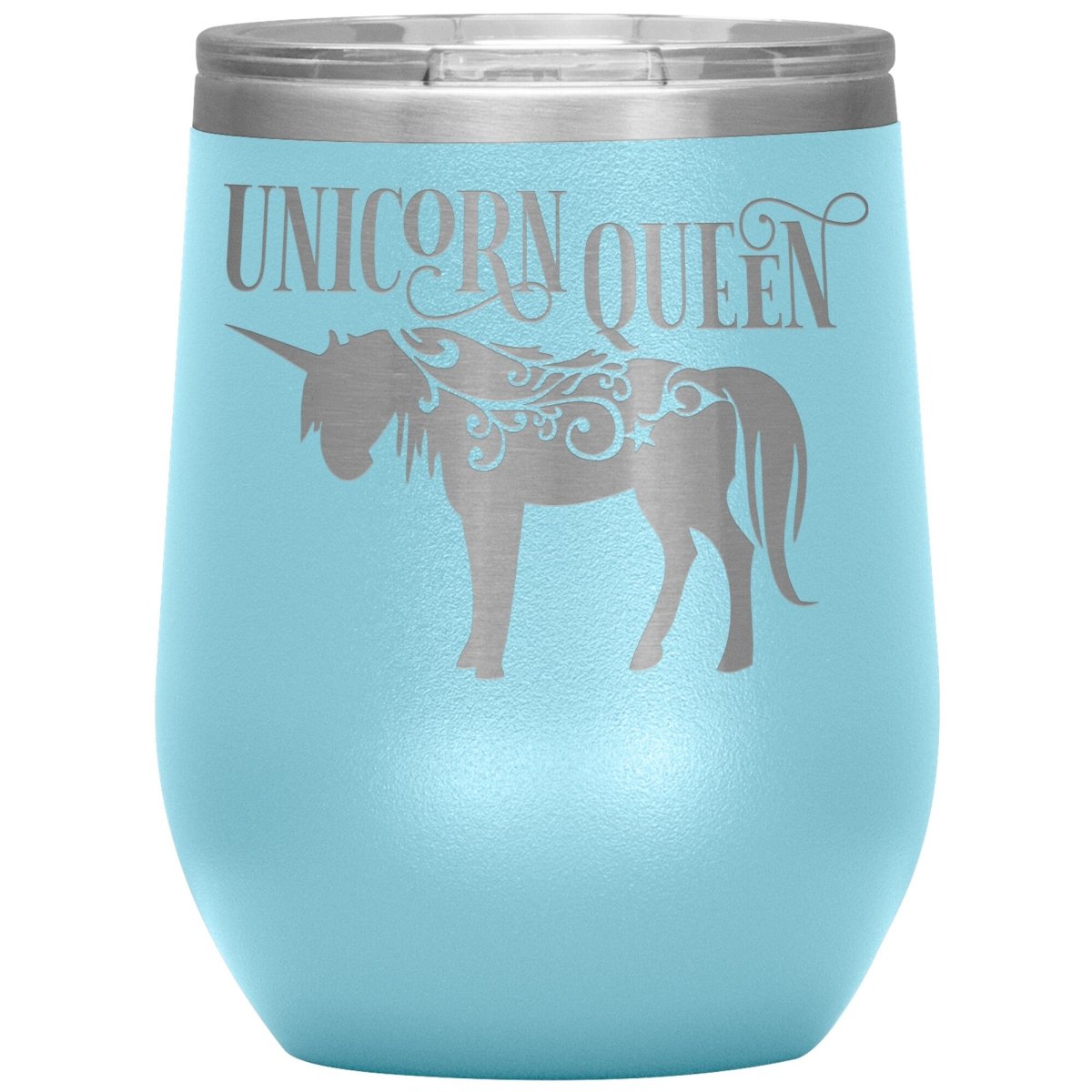 Unicorn Queen 12oz Wine Insulated Tumbler - BluSparkle