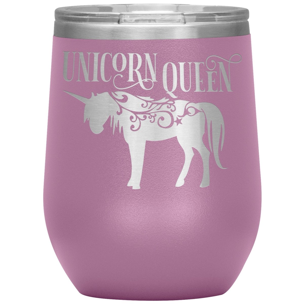 Unicorn Queen 12oz Wine Insulated Tumbler - BluSparkle