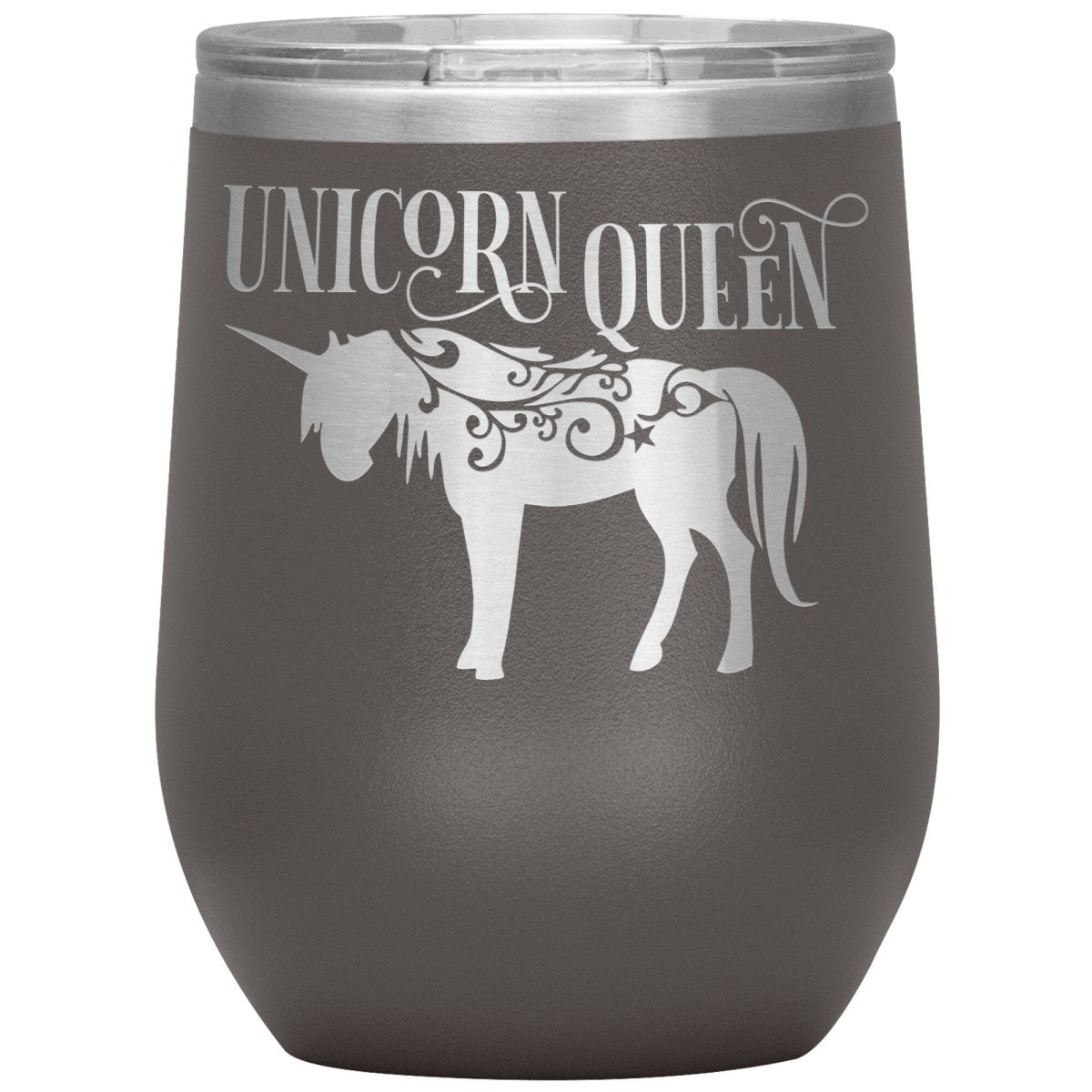 Unicorn Queen 12oz Wine Insulated Tumbler - BluSparkle