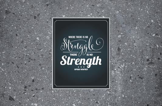 Where There Is No Struggle There Is No Strength Wise Expression Sticker - BluSparkle