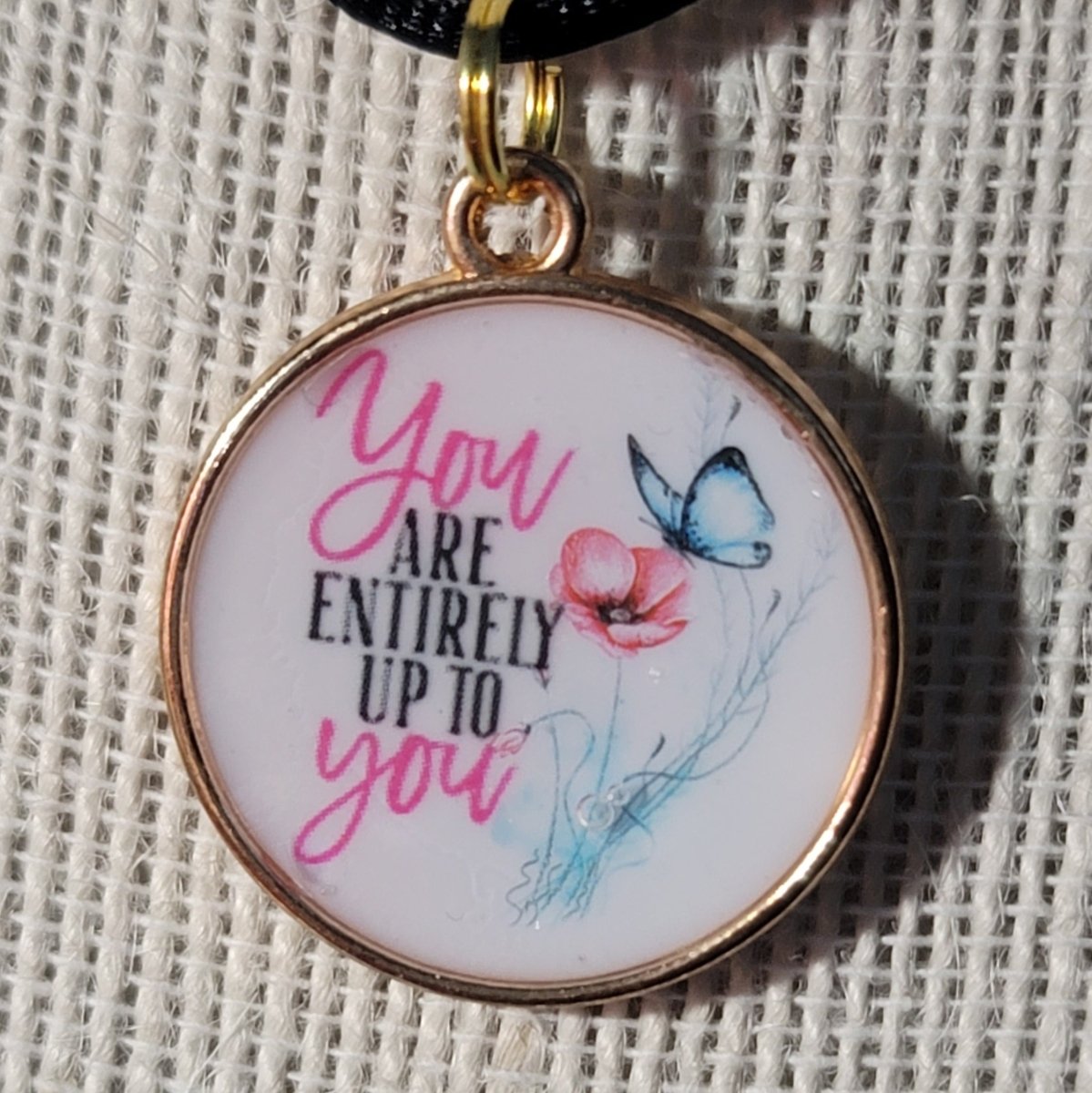 You Are Entirely Up to You Pendant Charm - BluSparkle