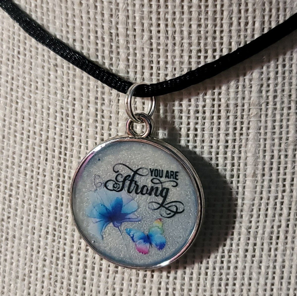 You Are Strong Pendant Charm - BluSparkle