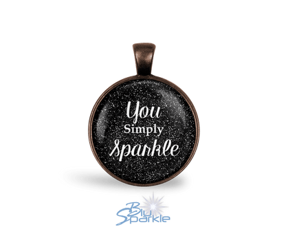You Simply Sparkle - Round Pendants - BluSparkle
