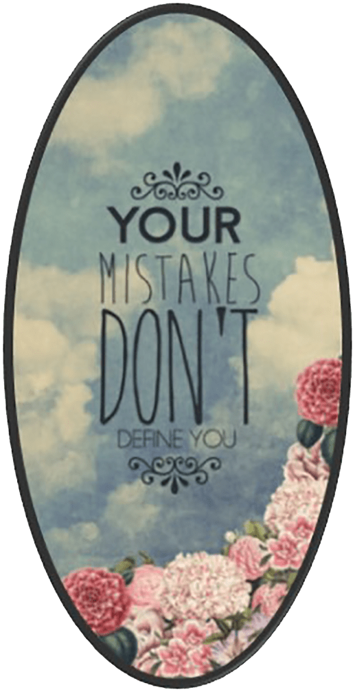 Your Mistakes Don't Define You Wise Expression Sticker - BluSparkle